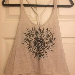 Zodiac heart crop top